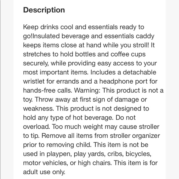 Skip Hop Baby Stroller Organizer Bag Pouch - Picture 10 of 10